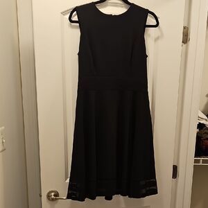 Calvin Klein Elegant Black Midi  Party Cocktail Dress Size 8